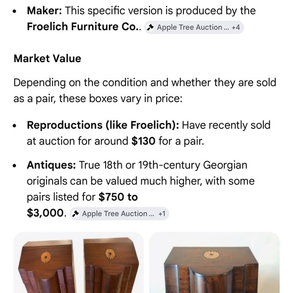 Mahogany Wood Knife Box - Picture 6 of 11